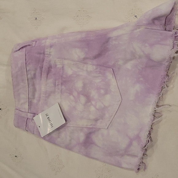 Forever 21 lilac tye dye shorts. Brand new w/ tags. - Picture 2 of 2